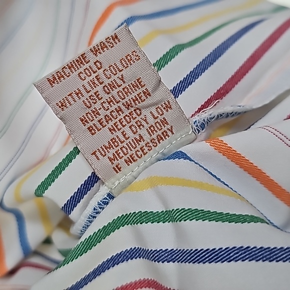 Rainbow Button Down Dress Shirt - Picture 5 of 7
